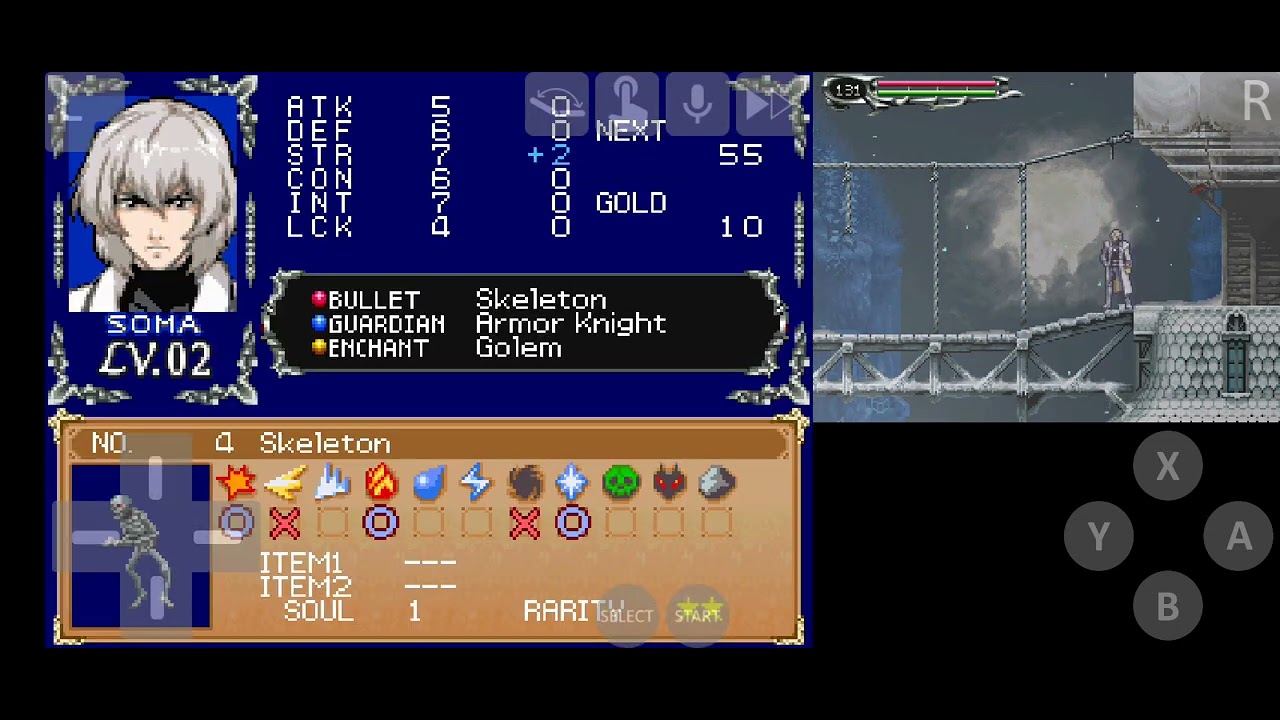 VÍDEO TESTE 6: JOGANDO CASTLEVANIA DAWN OF SORROW DE NINTENDO DS