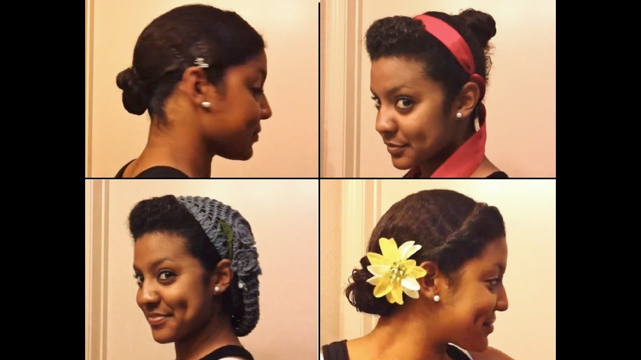 4 Easy, Stylish Ways to Bun Your Transitioning Hair