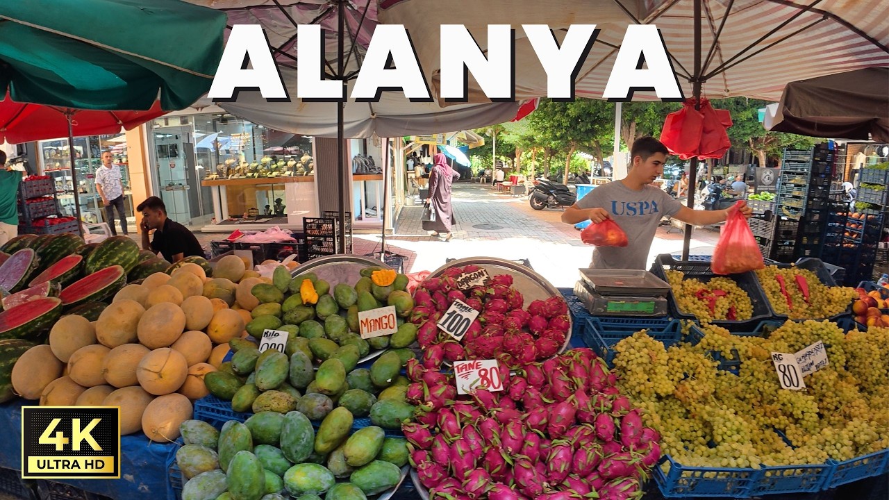 Alanya City Center Friday Market | Antalya Turkiye | September 27, 2025 [4K HD/60 fps]