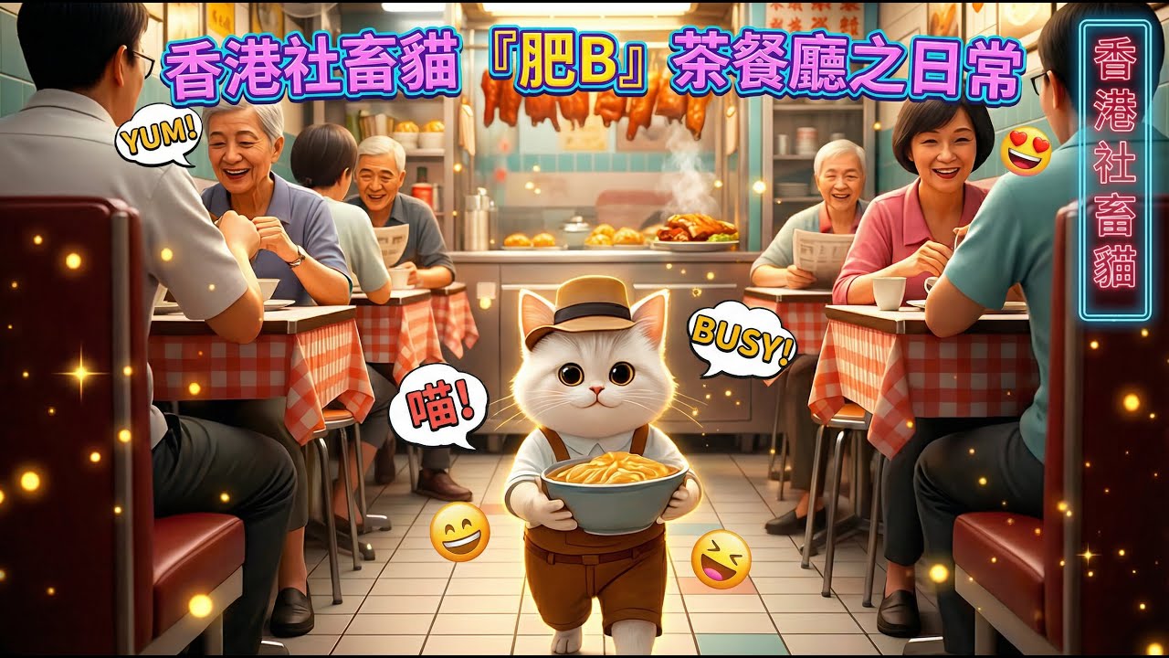 香港社畜貓茶餐廳之日常 Work at a Hong Kong style restaurant