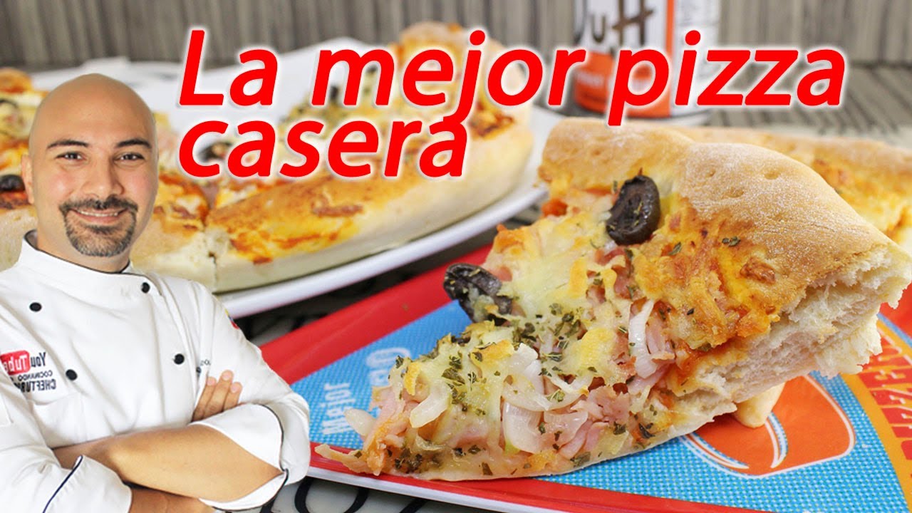 Pizza casera facil y sabrosa