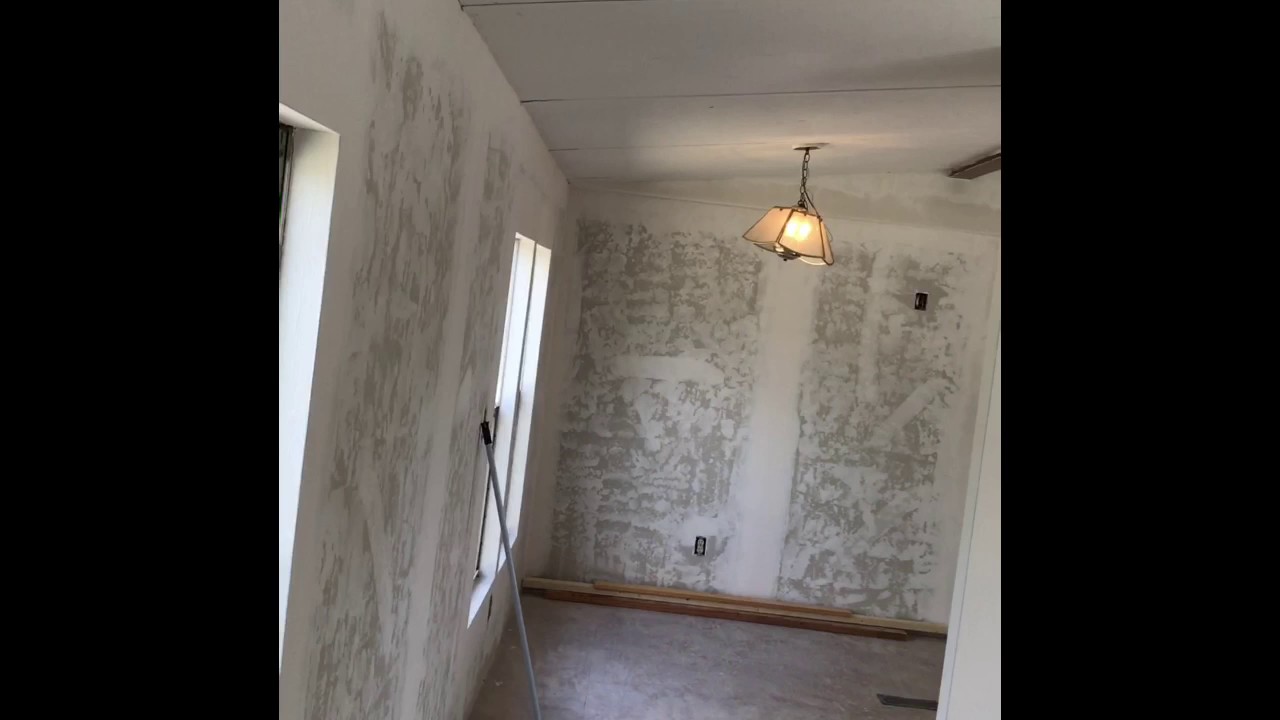 Mobile home drywall work