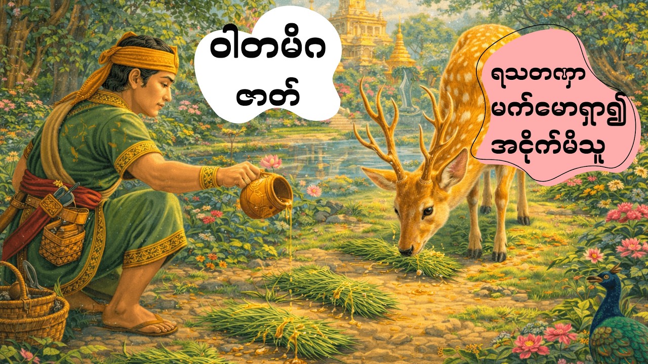 (၁၂)ဝါတမိဂဇာတ် (ရသတဏှာ မက်မောရှာ၍ အငိုက်မိသူ)