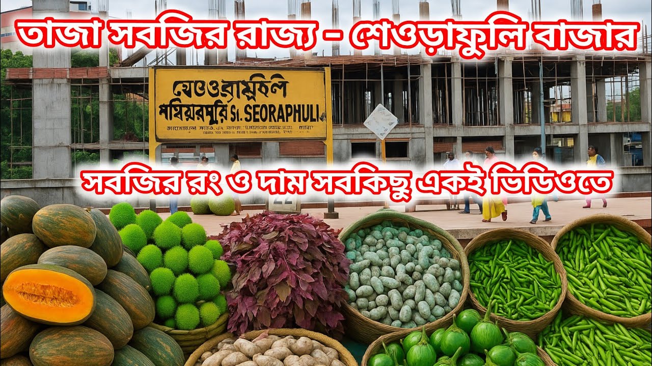 🌶️ “শেওড়াফুলি বাজারে সবজির রঙ আর দামের হাল! | Seoraphuli Market Vlog”