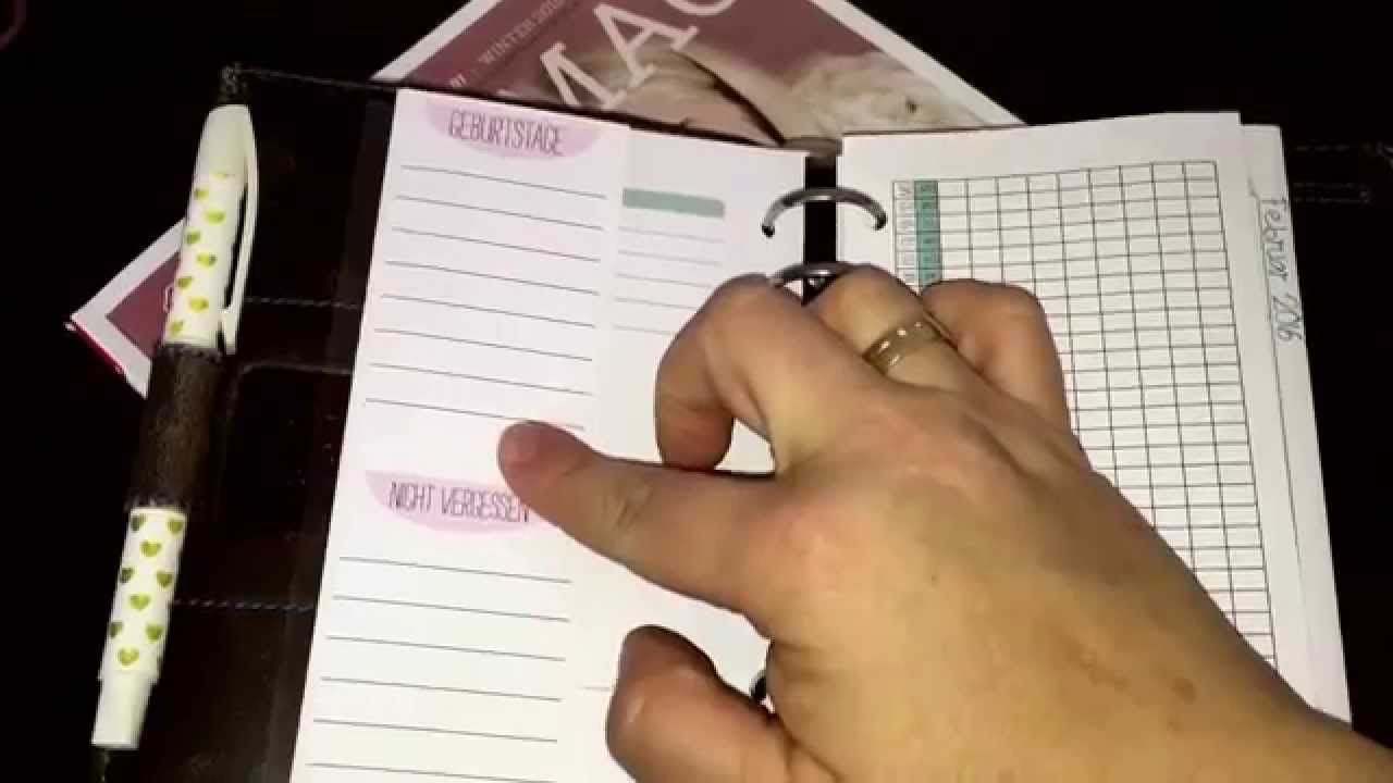 Filofax Kalender-Einlagen in Personal für 2016 von kreativissimo