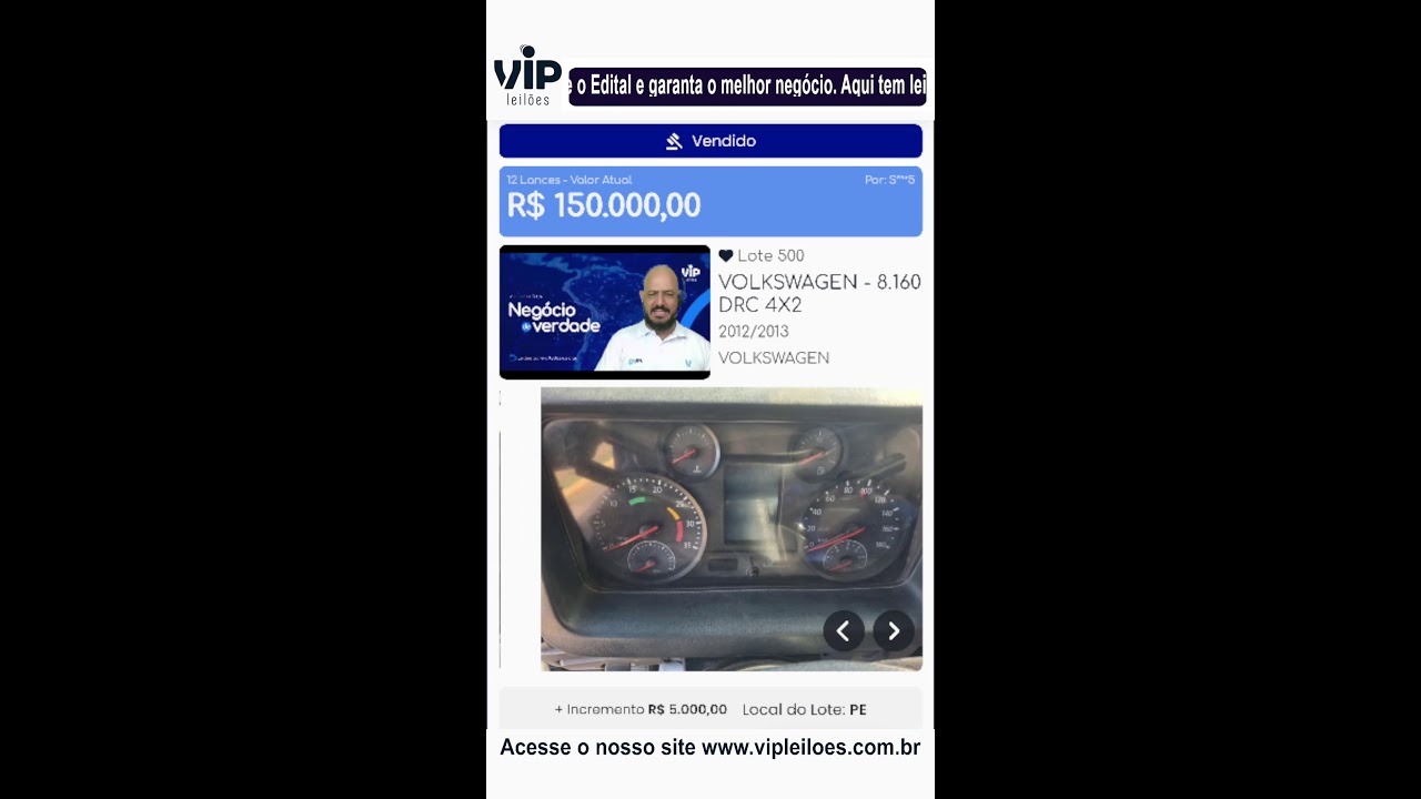 Vip Leilões convidou você
