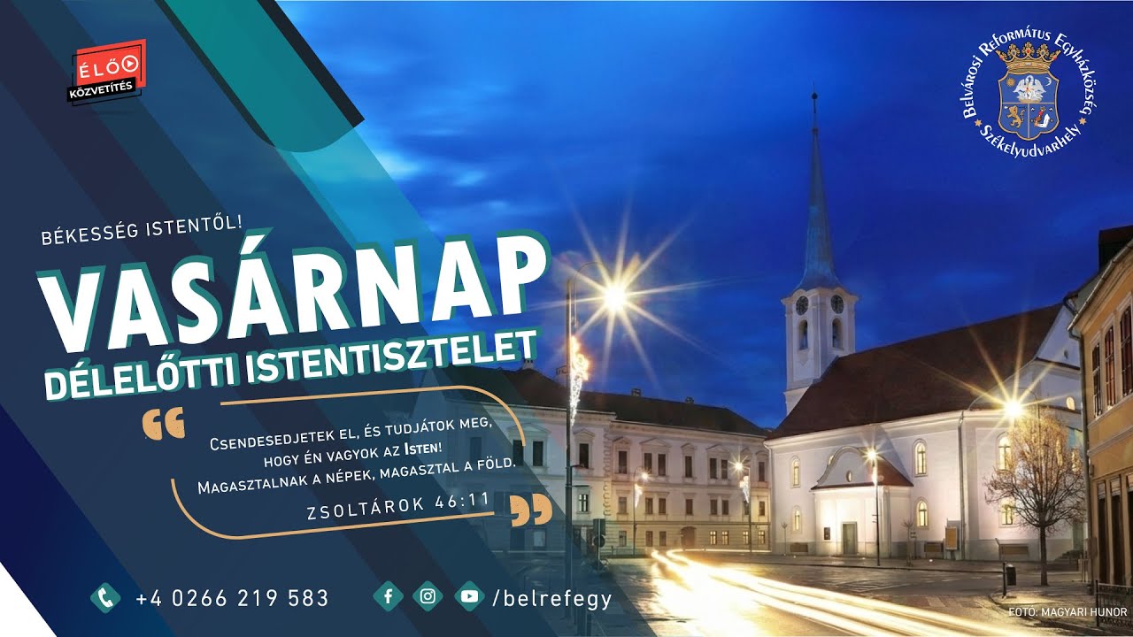 VASÁRNAPI ISTENTISZTELET - 2025. DECEMBER 28.