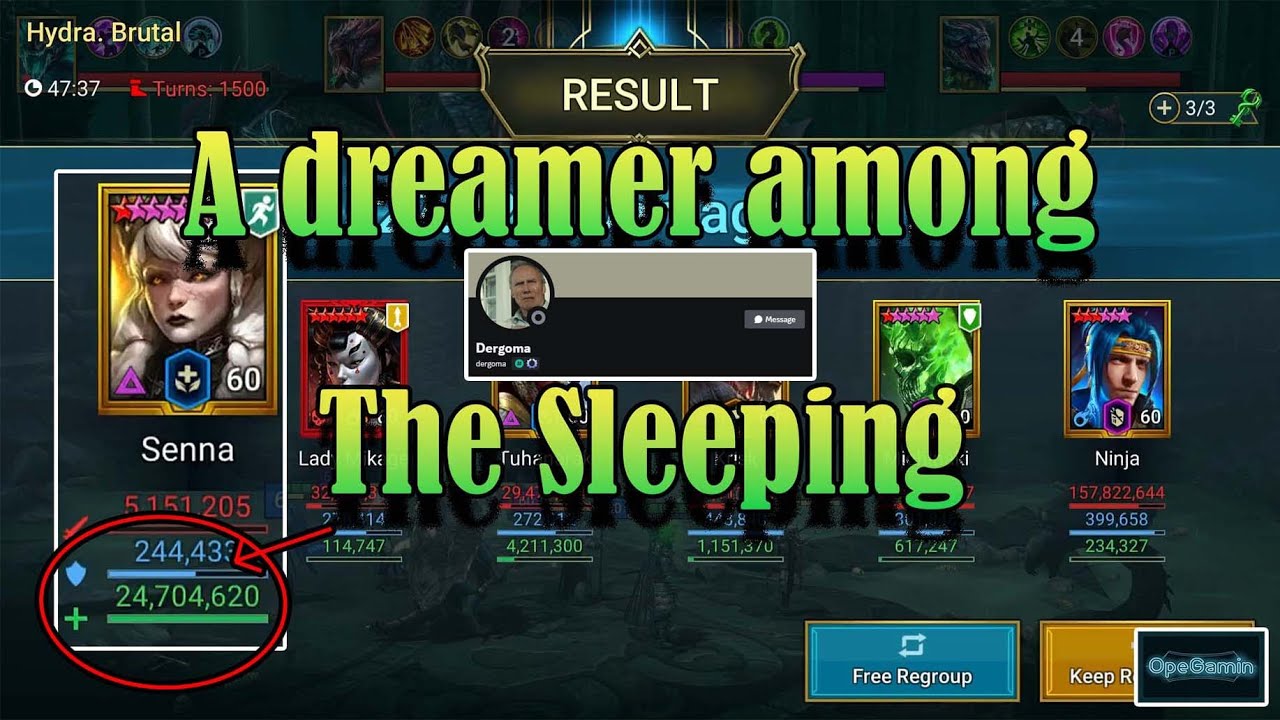 Senna Amberheart, Queen of the sleepers [Raid: Shadow Legends]