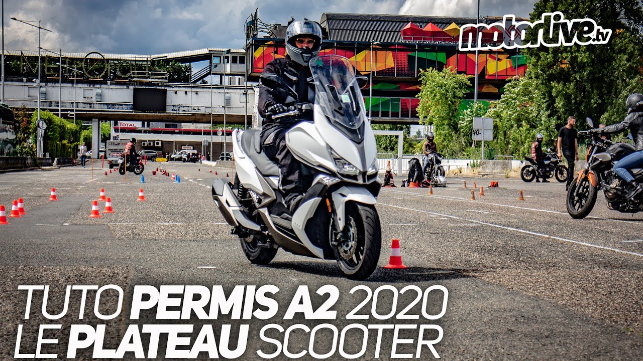 TUTO | NOUVEAU PERMIS A2 2020 : LE PLATEAU SCOOTER | MOTORLIVE