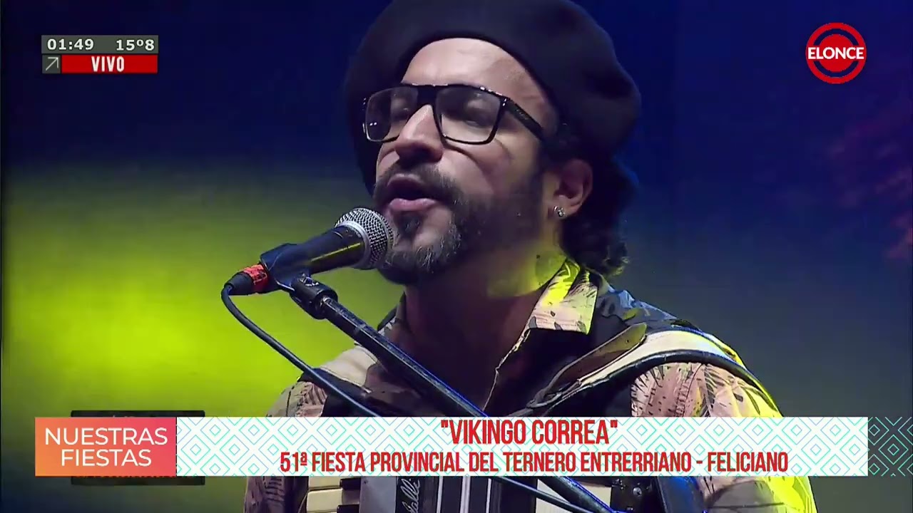 Vikingo Correa tocó en la 51º Fiesta del Ternero, en Feliciano