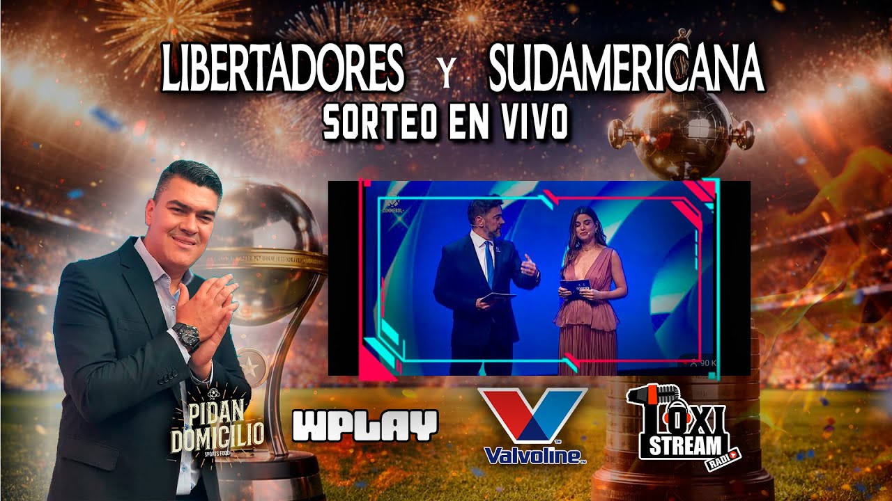 SORTEO CONMEBOLLIBERTADORES Y SUDAMERICANA EN VIVO POR TOXI STREAM RADIO