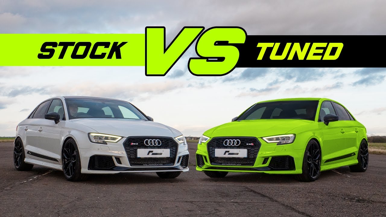 How much faster can a £800 tune make an Audi RS3 : Stock vs Tuned
