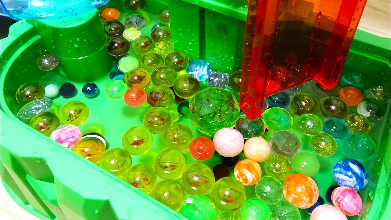 Marble Run Race ASMR☆Big Somen Slider & HABA Slope Healing Sound　ビッグそうめんスライダー　HABAスロープ　癒しの音