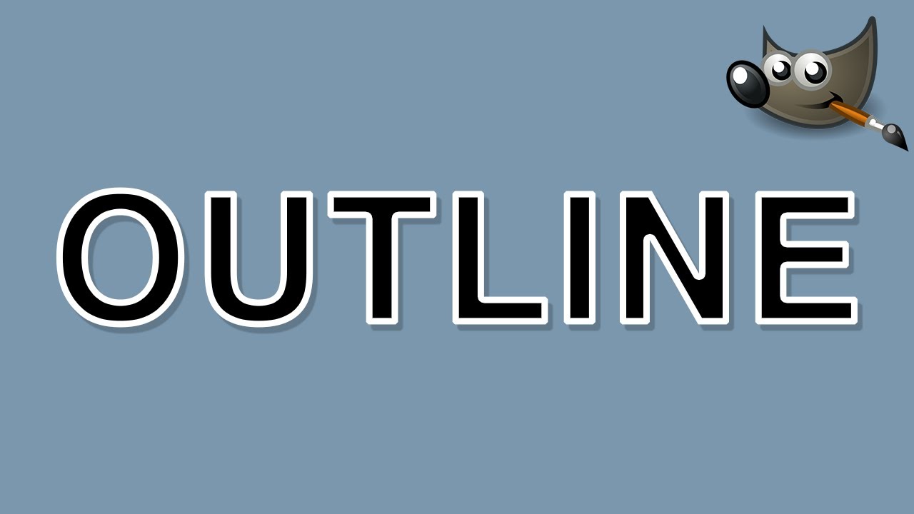 Easier Way to Create a Text Outline in Gimp