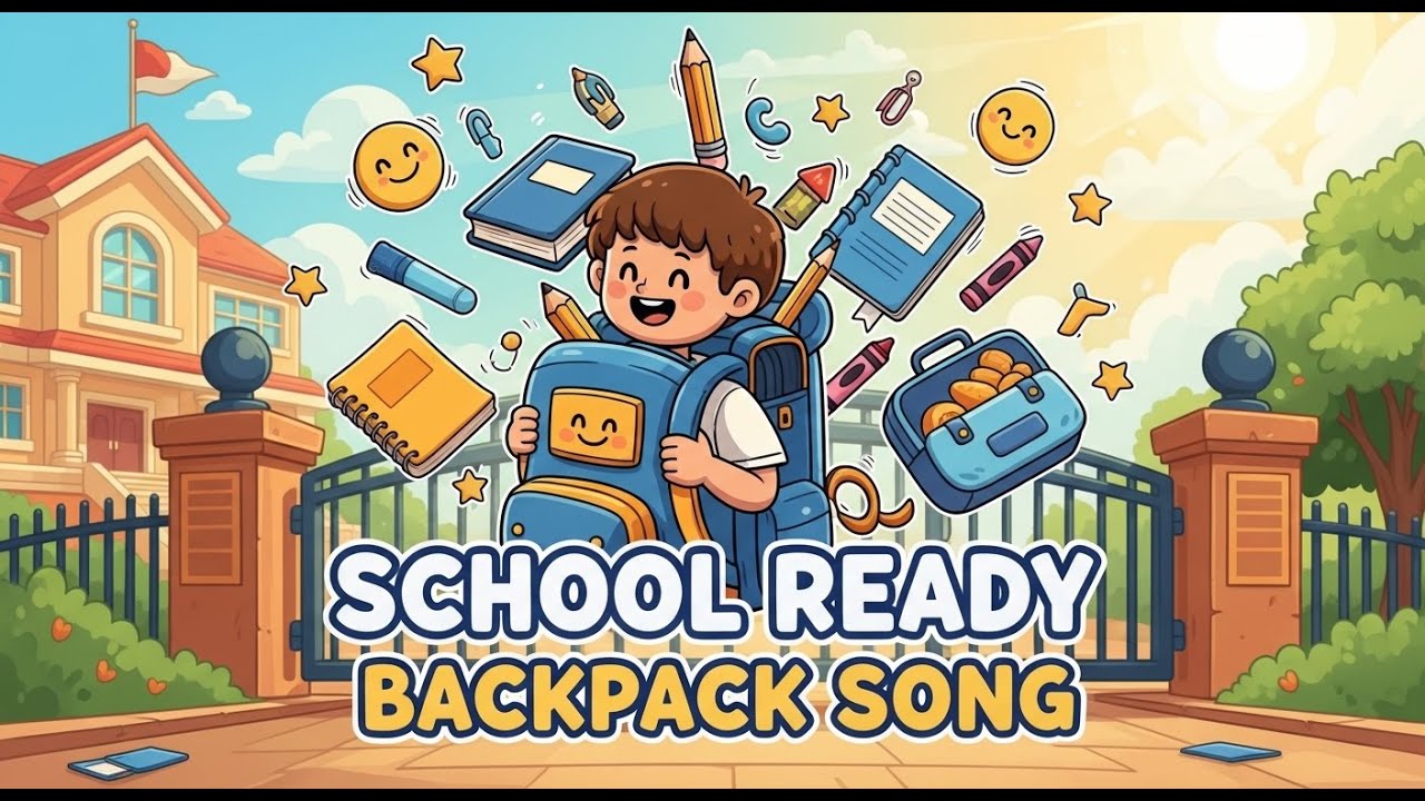 School Ready Backpack Song 🎒 | Back to School Song for Kids | DodoVerse