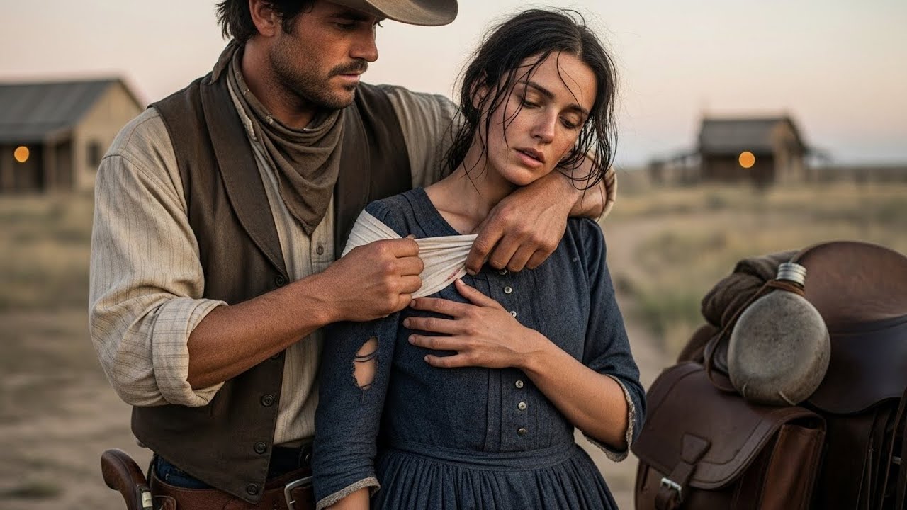 She Was Bleeding and Barely Conscious on the Trail, The Cowboy Bandaged Her Wounds and Stayed Close