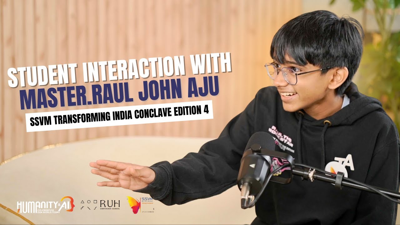 16 Years Old Child Prodigy on Artificial Intelligence | SSVM | Transforming India Conclave Edition 4