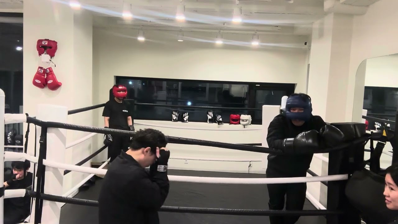복싱35일차 킥복싱 경력자와 한판