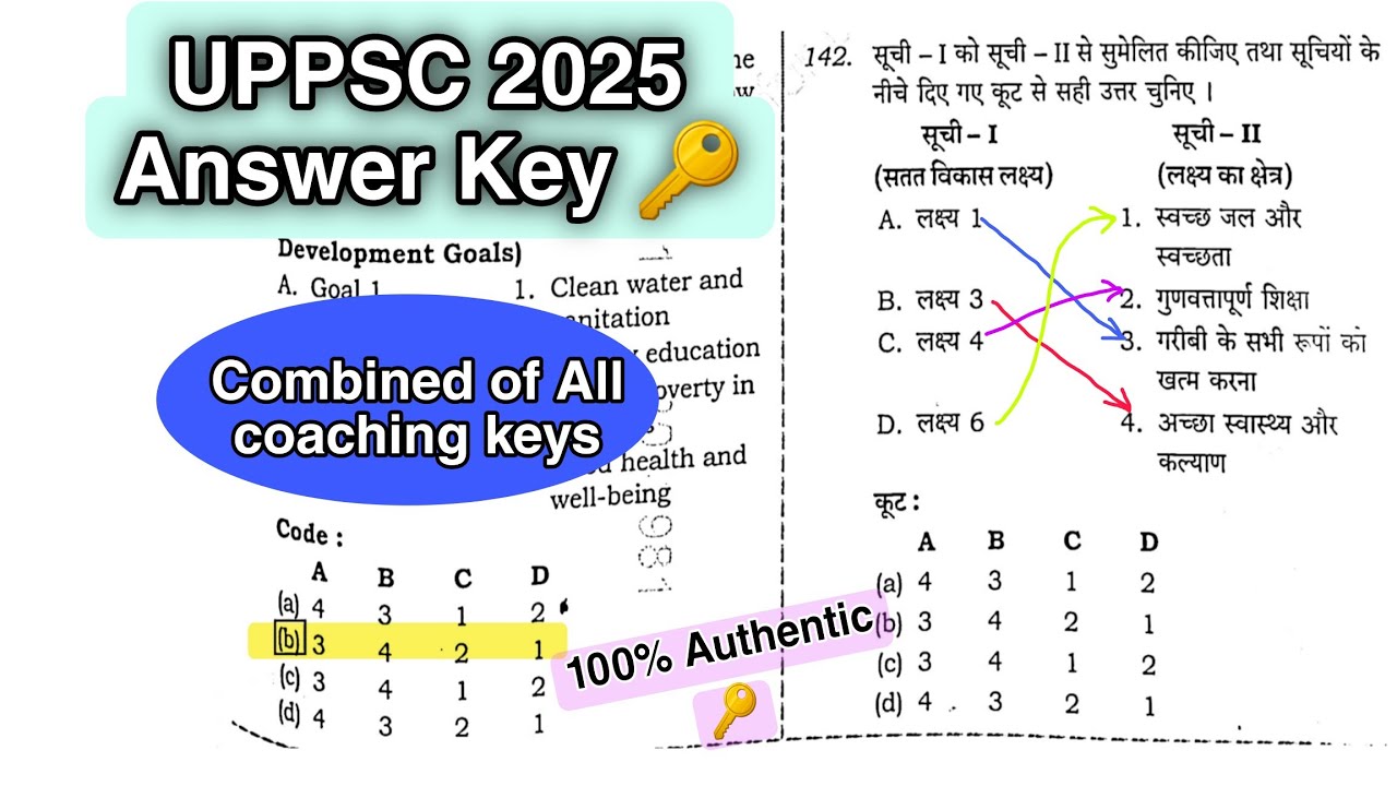  UPPCS Prelims 2025 Answer Key 🔥 All Coaching Answer Keys in One Video! 