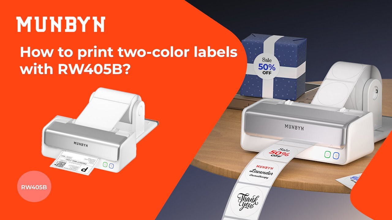【RW405B】How to print two-color labels with RW405B
