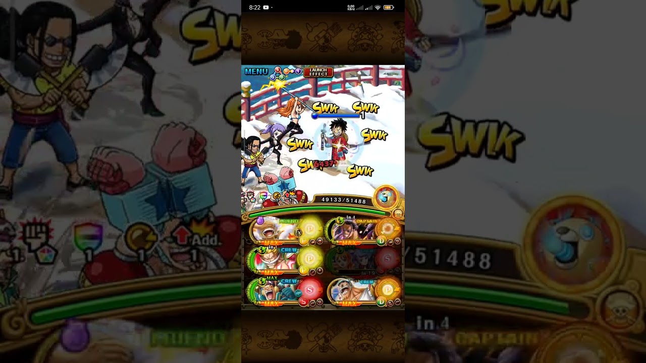 OPTC KIZUNA CLASH VS Zorojuro QCK Lvl 21+