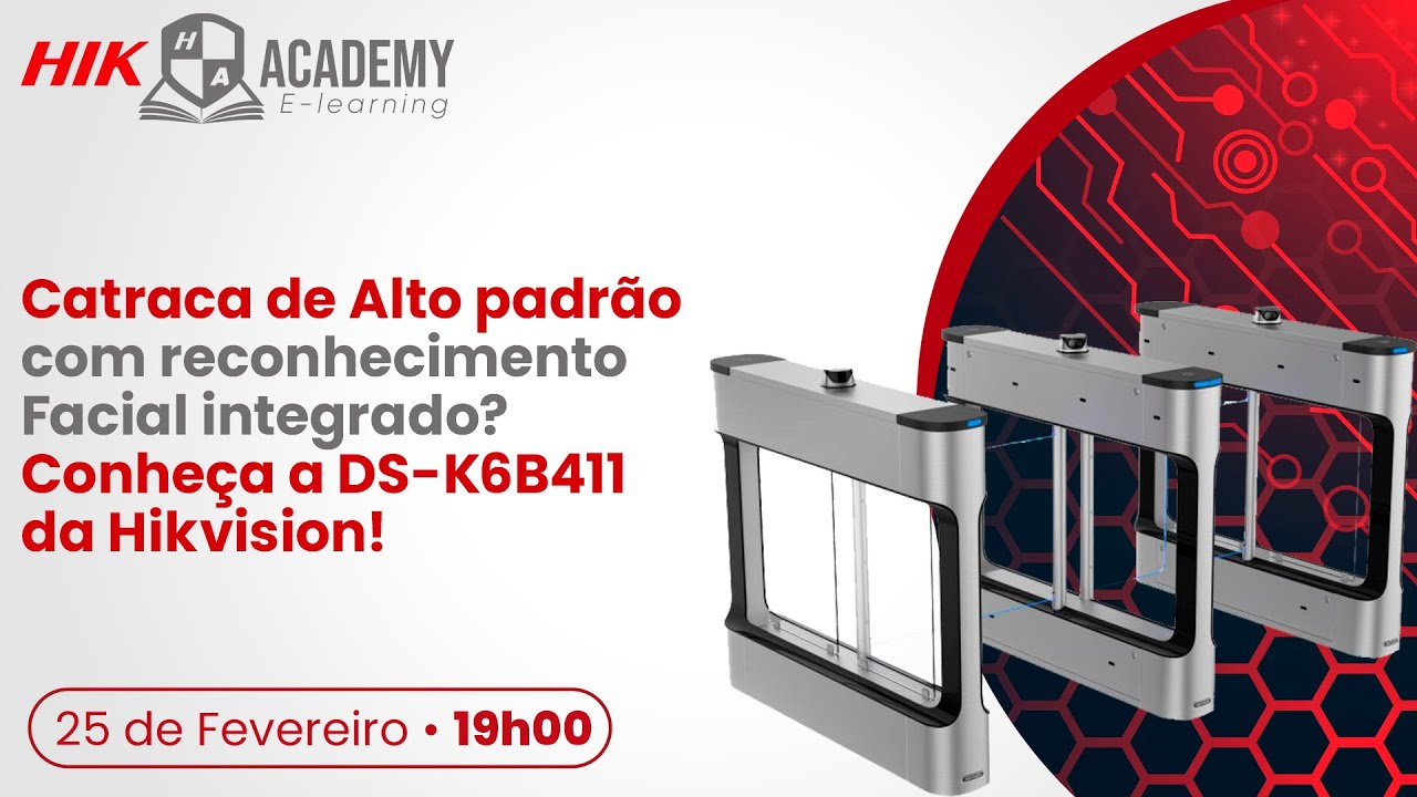 Catraca de Alto Padrão com Reconhecimento Facial Integrado? Conheça a DS-K6B411 da Hikvision