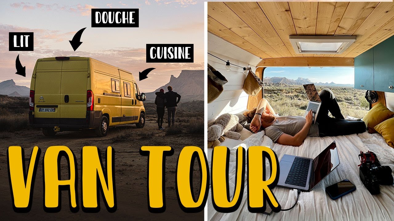 VAN TOUR de mon FOURGON AM&Eacute;NAG&Eacute; par des professionnels !