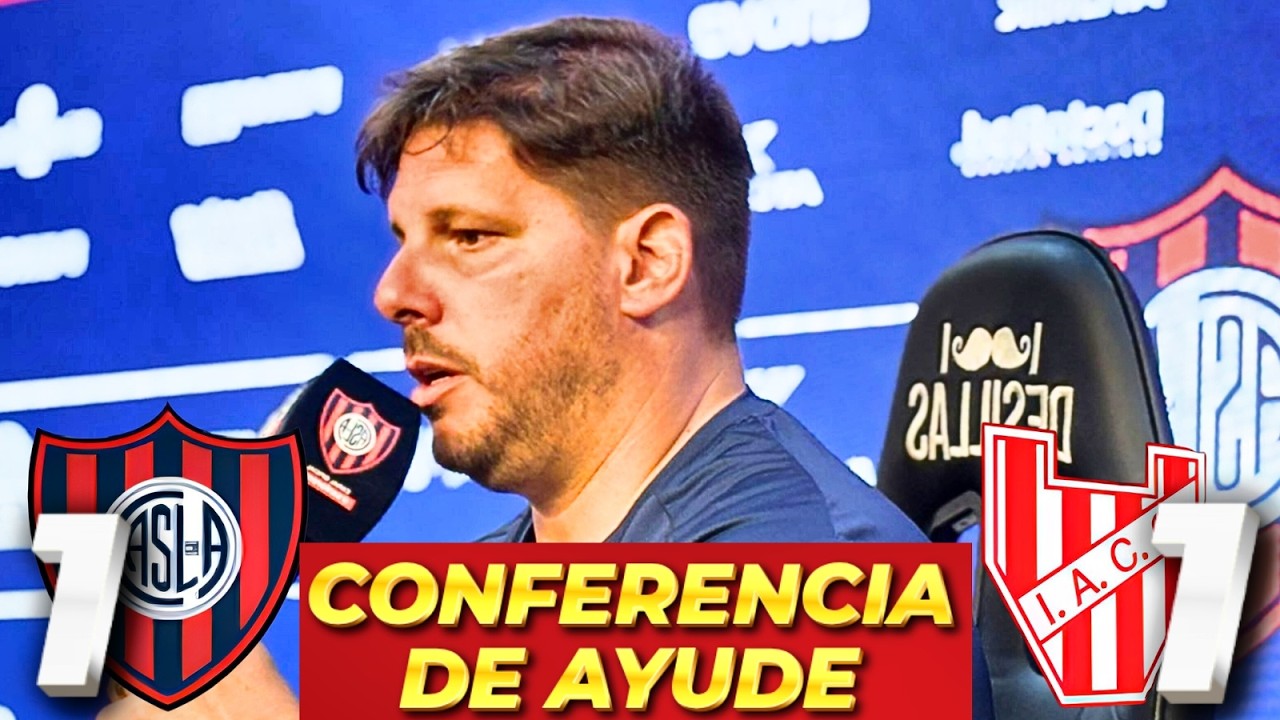 SAN LORENZO - AYUDE EN CONFERENCIA DE PRENSA: EL NIVEL DEL EQUIPO, EL POCO DESCANSO Y MERLOS
