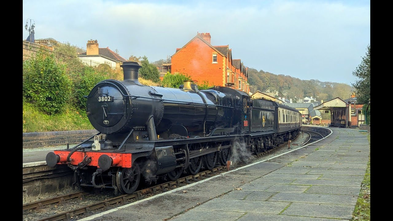 LAST Saturday of the season at Llangollen Railway!!  With GWR Heavy freight loco, 3802 9th Nov 2024