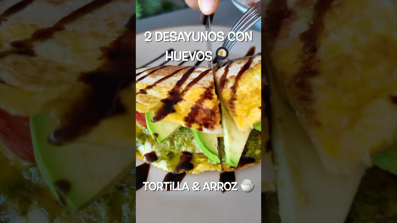 Desayuno express 🍳 TORTILLA & RICE PAPER #desayuno#recipe#recetas#comidacoreana#cocinandocorea