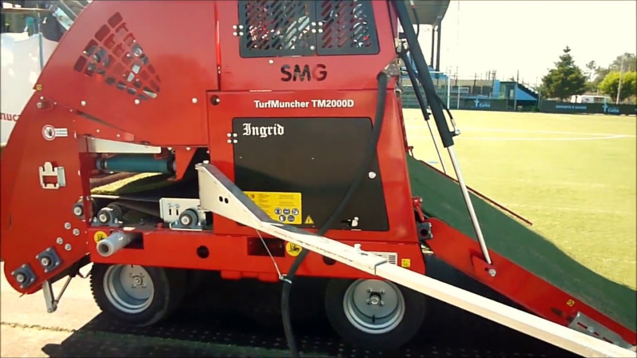 Artificial Turf and Infill Removal with TurfMuncher TM2000D from SMG