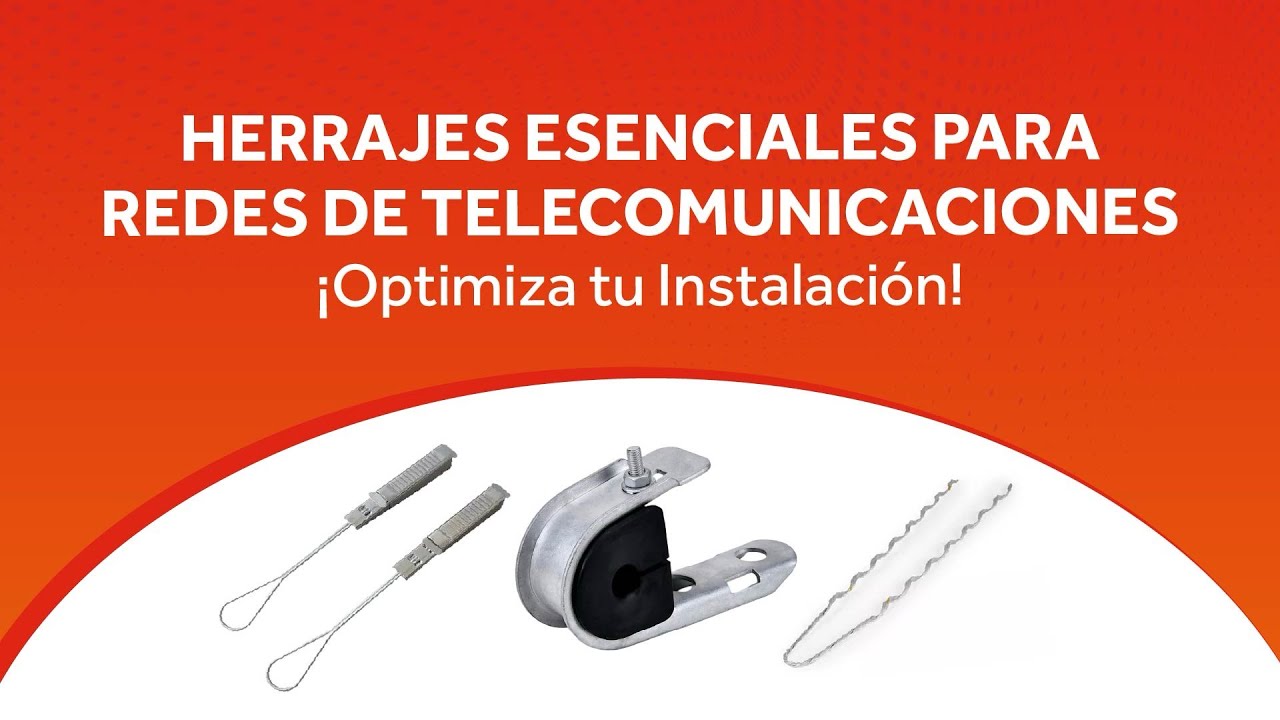 Conoce los Herrajes Esenciales para Redes de Telecomunicaciones y puedas optimizar tus instalaciones