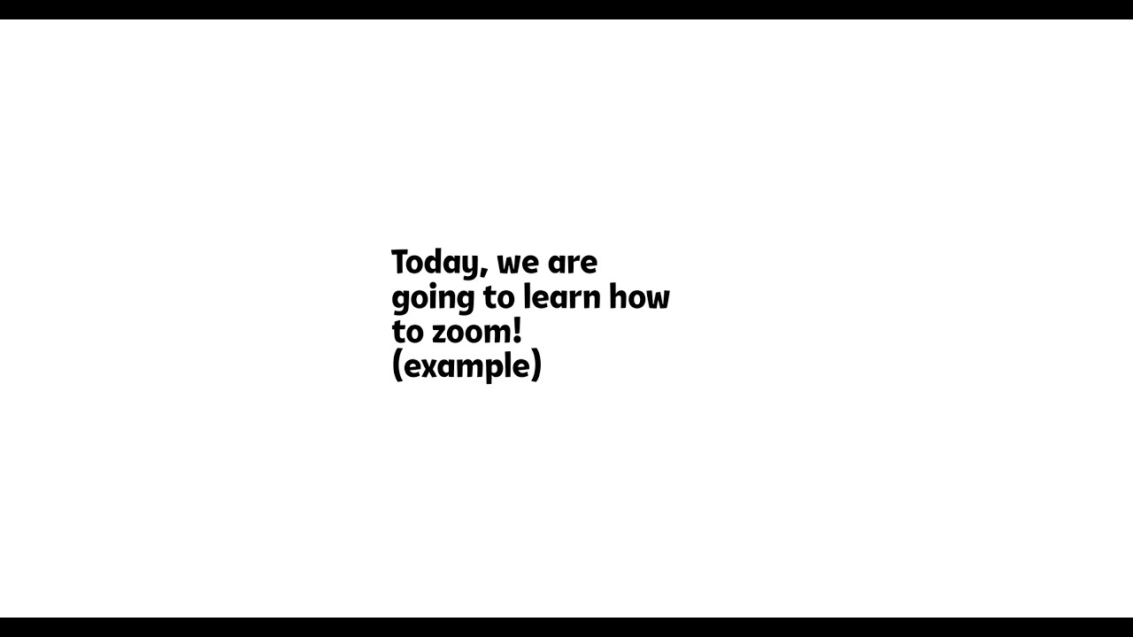Tutor: Example of Zooming