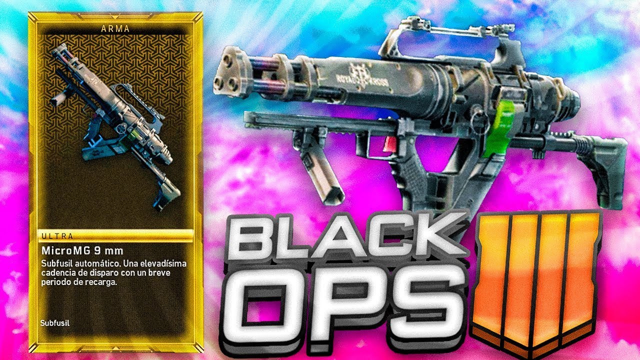 LA NUEVA ARMA MICROMG 9MM ESTA ROTISIMA EN BLACK OPS 4