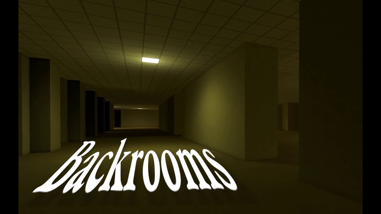 Exploring the backrooms in the RP BACKROOMS map of Garry's mods