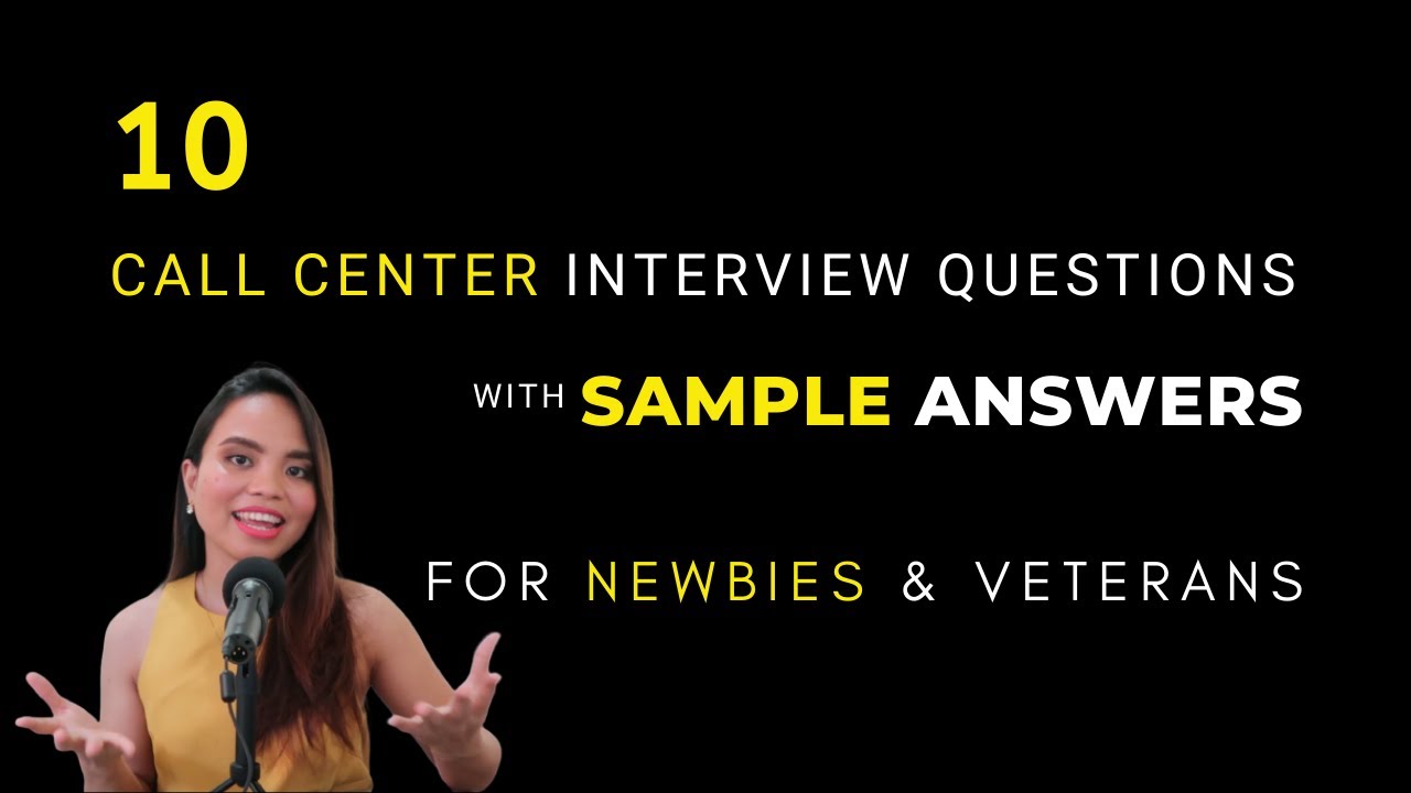 Call Center Interview Questions and Answers for Beginners