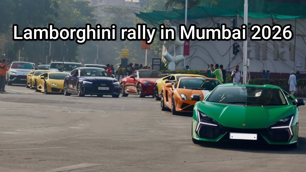 👉 Lamborghini meet-up in Mumbai road ☠️🥶😱☠️📈🏎️🥵 🛣️ 🚗🎊🐎😂🚗😱👿🪙🥵👀#viral#video#lamborghini#supercar