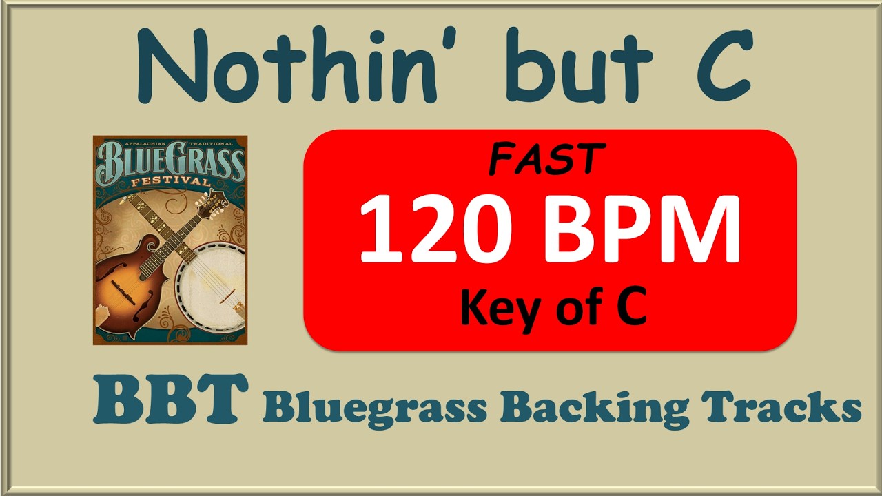 Nothin' but C 120 BPM bluegrass backing track