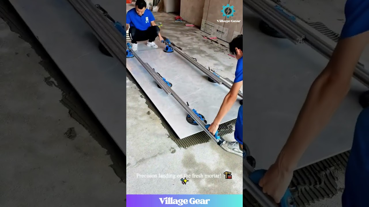 This is NOT Your Average Tile Job! 😱 Watch Pros Lay MASSIVE Slabs With PERFECT Precision!