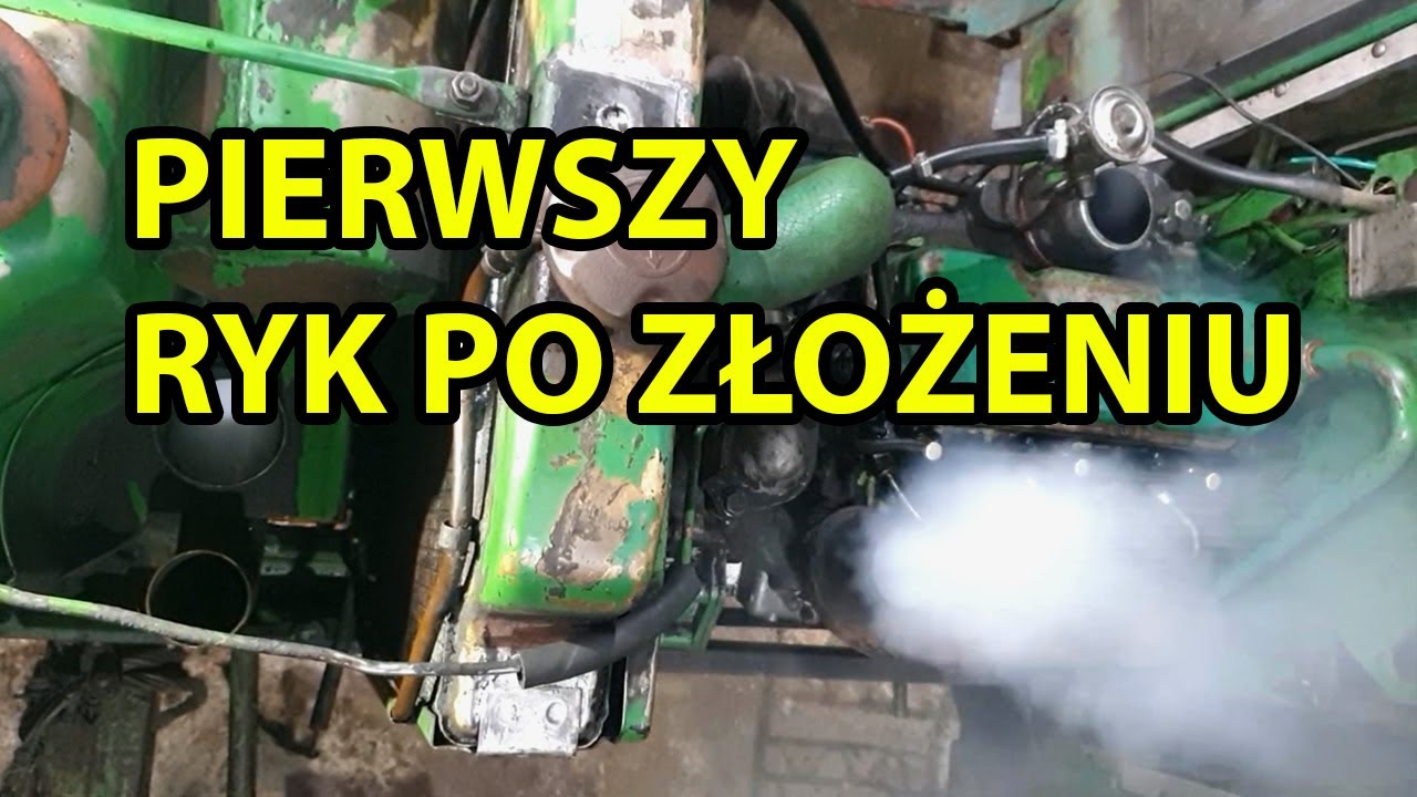 Konający jeleń cz. 3 - Pierwszy ryk po złożeniu  [ John Deere 1630 odpalenie po remoncie ]