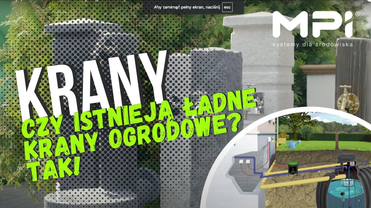 Punkty poboru wody (Krany ogrodowe) - MPI