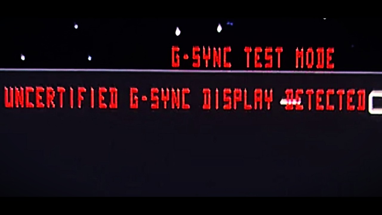 Исправление ошибки «Обнаружен несертифицированный дисплей G-SYNC. Тестовый режим G-SYNC».