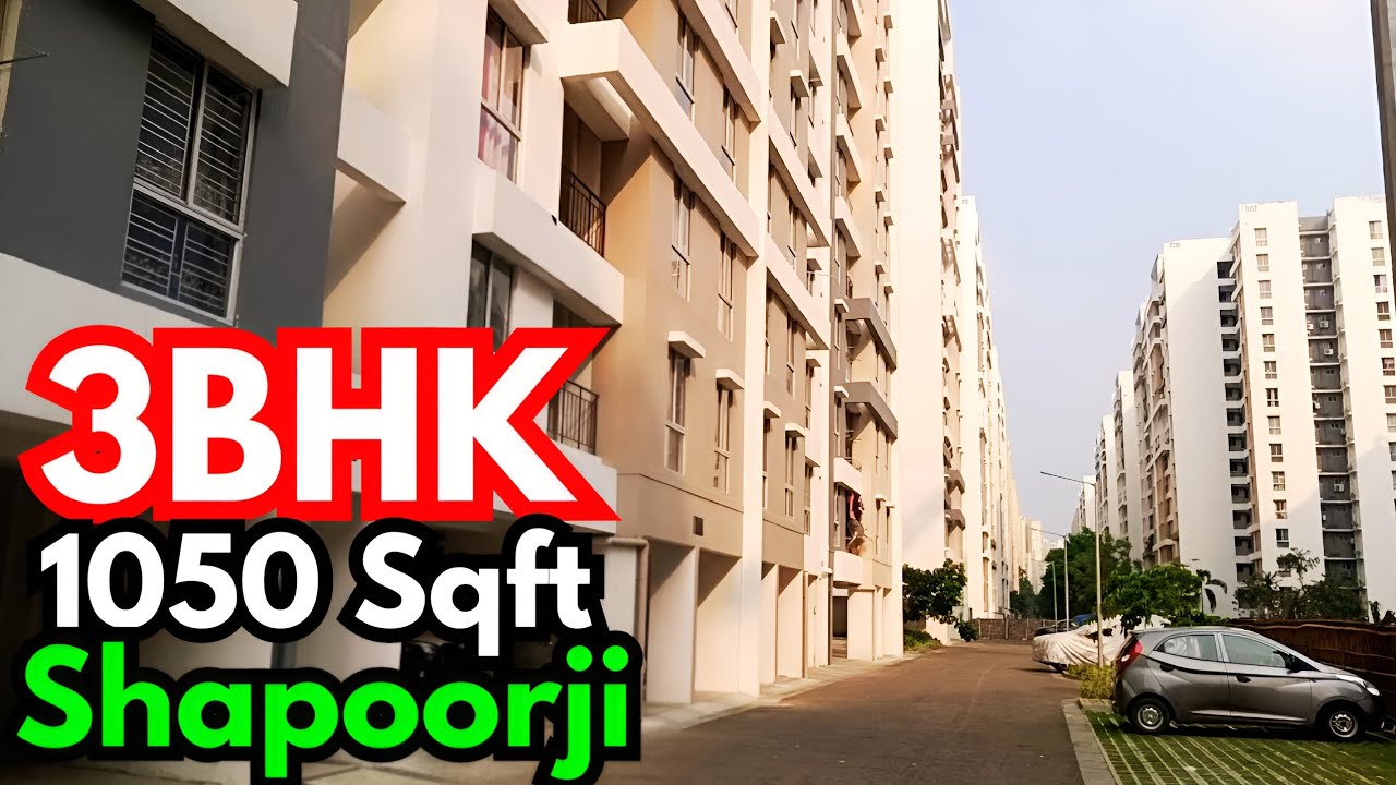 3BHK, 1050 Sqft Flat For Sale In Shukhobrishti Shapoorji | Action Area 3