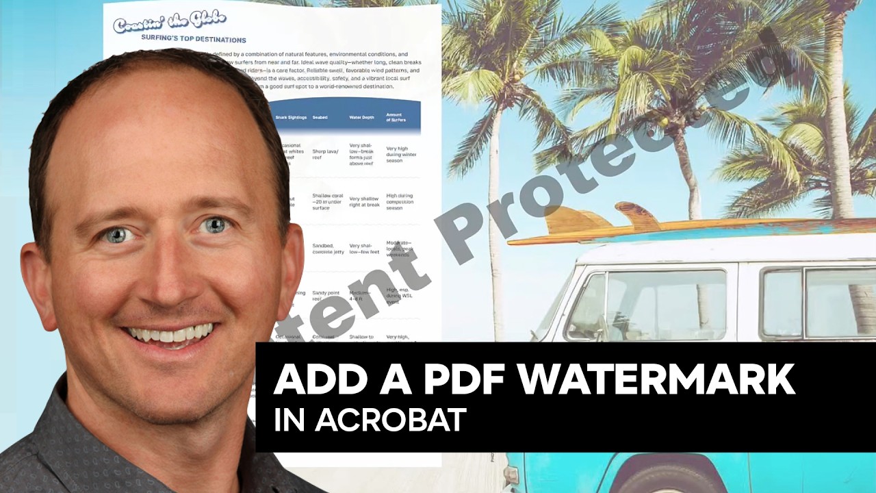 Acrobat: Add a Watermark to a PDF (Video Tutorial)
