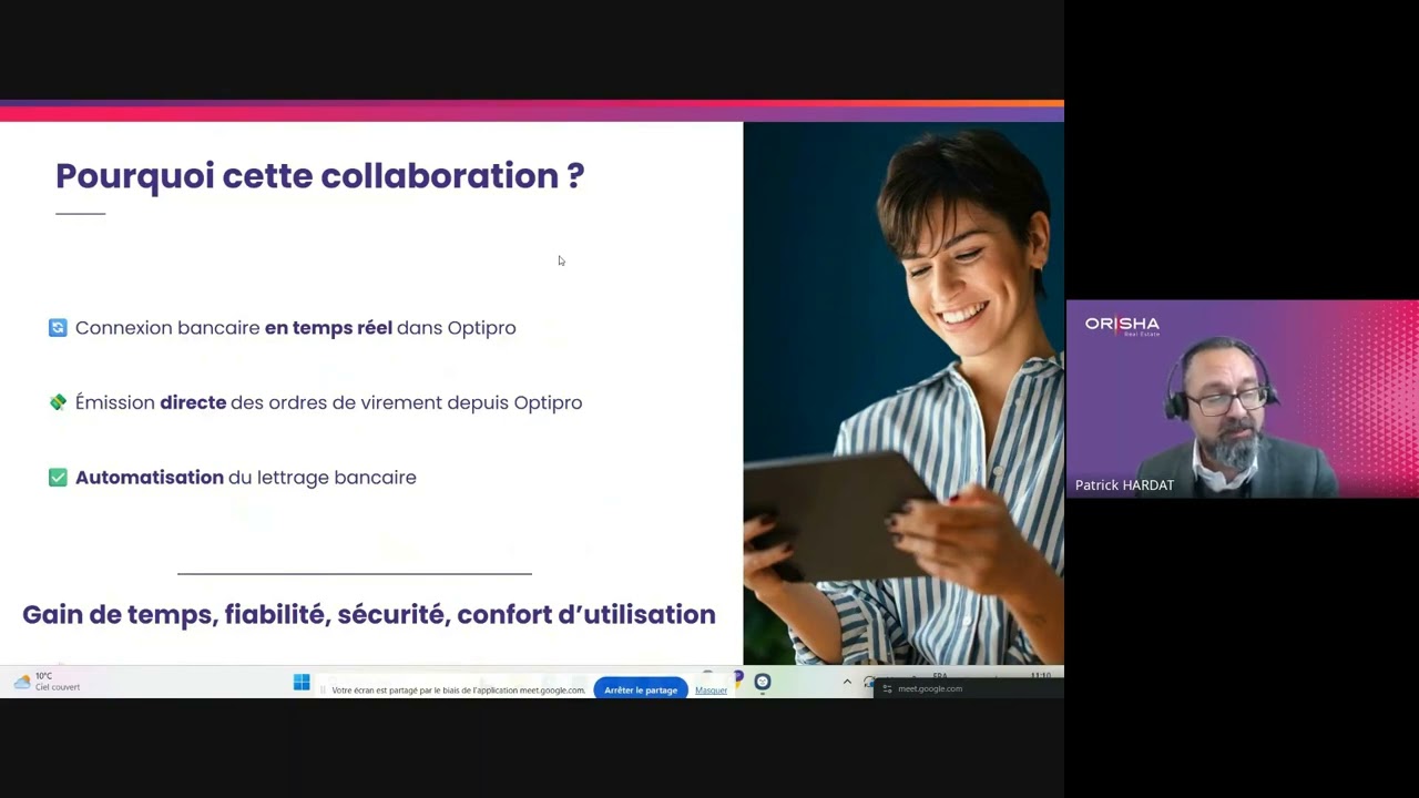 Webinar collaboration et fonctionnalités Optipro x Isabel Connect