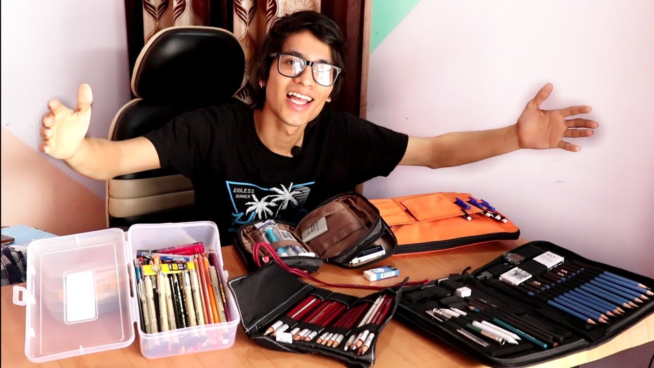 My all Pencil  Cases And Boxes  😍