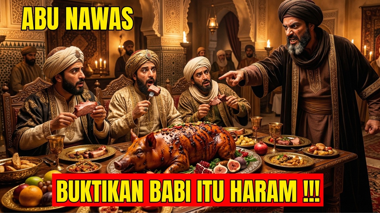 Jawaban Cerdas Abu Nawas:Mengapa Babi Haram?Bukan Soal Cacing Pita,Tapi Soal Iman! – Kisah Abu Nawas
