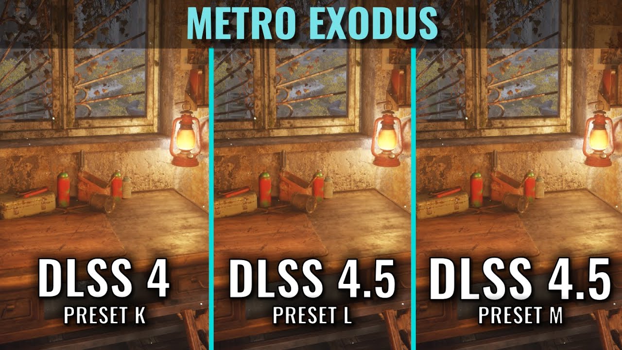 Metro Exodus vs DLSS 4.5 - Preset K vs L vs M - RTX 5060 Ti - 1440p