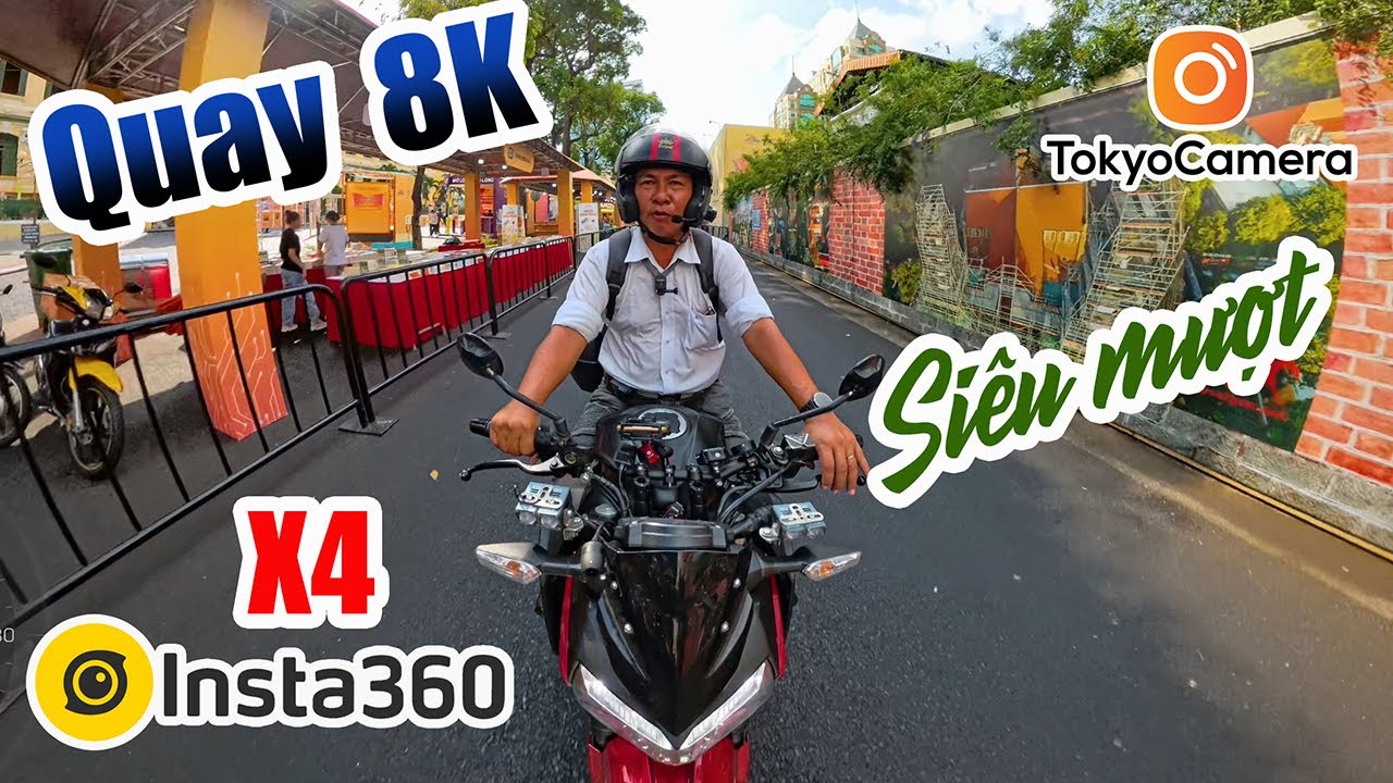 Insta360 X4 - Quay thử 8K - Ban ngày đẹp và quá nét, ban đêm mượt hơn Gopro