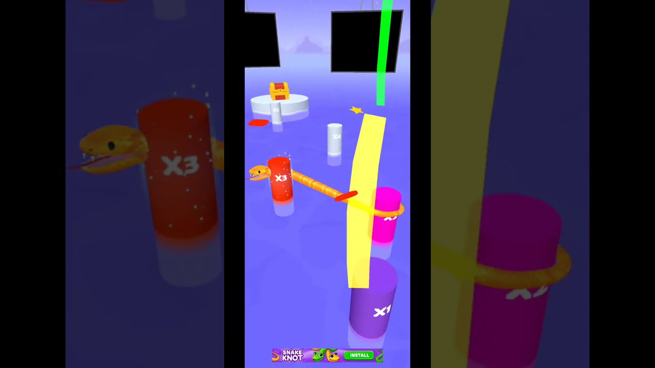Snake Run Race 3D Running Game - Gameplay Walkthrough Part 1 Levels 1-15 (iOS, Android Gameplay)